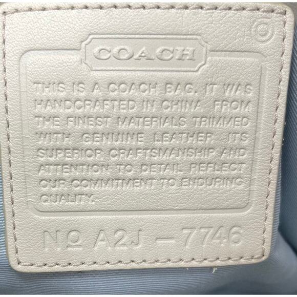 Vintage Coach 7746 Hamptons Floral Carryall & Hamptons 7734 Leather Wristlet - Picture 13 of 14